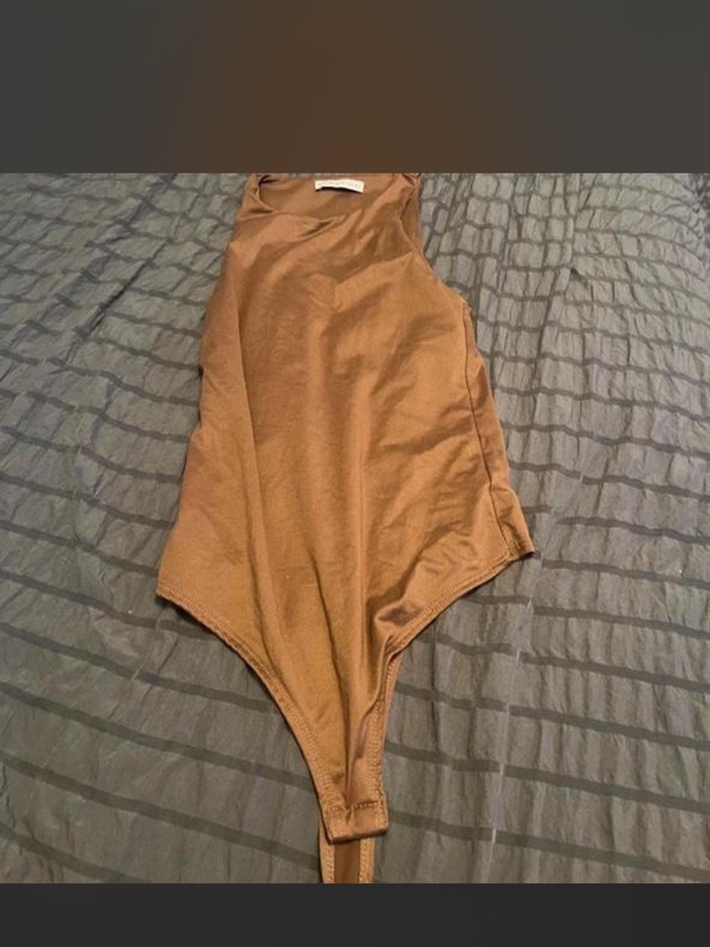 Woman' Brown Tank One-Piece Bodysuit